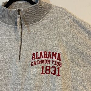 Vintage 90s OVB Old Varsity Brand Alabama Crimson Tide Quarter Zip Sweatshirt